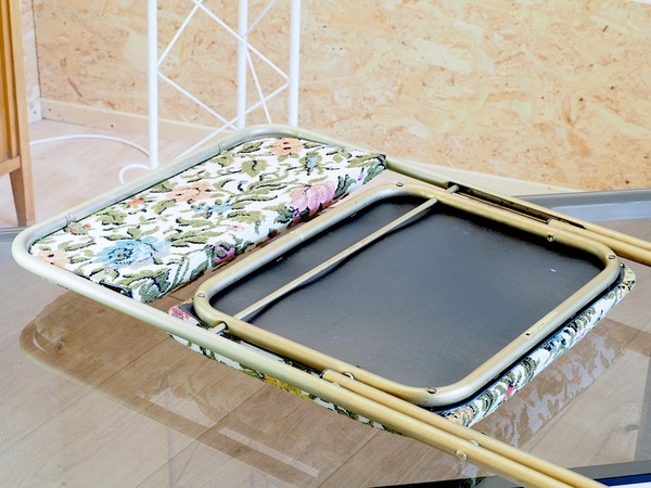 Chaise pliante CHANTAZUR LAFUMA à tapisserie fleurs