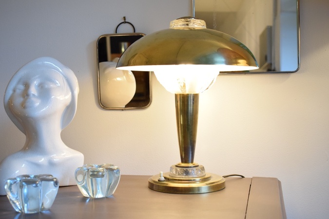 Lampe champignon Art Deco