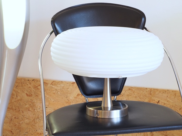 Suspension soucoupe en verre ondulé de style Space Age ACB ILUMINACION