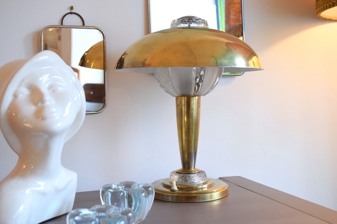 Lampe champignon Art Deco