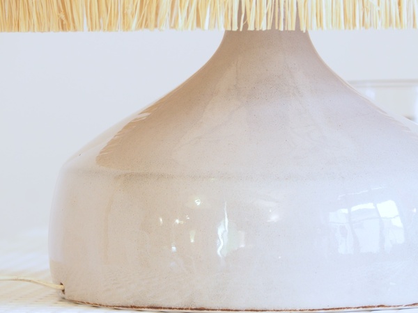 Grande lampe en céramique émaillée signée Jean CHATONEY
