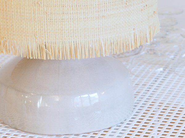 Grande lampe en céramique émaillée signée Jean CHATONEY