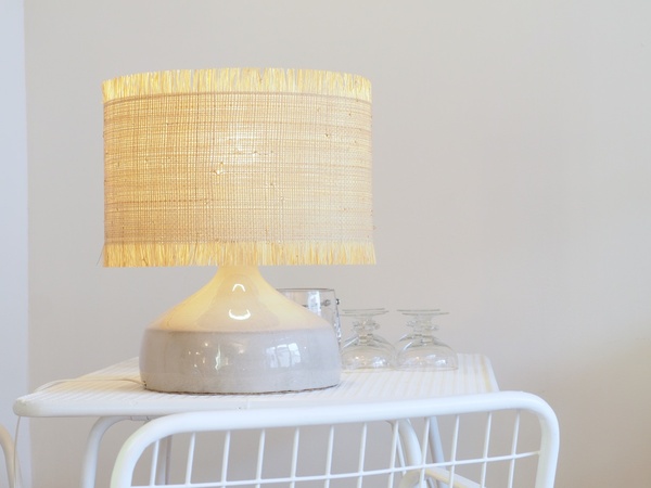 Grande lampe en céramique émaillée signée Jean CHATONEY