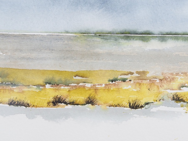 BCCJ AQUARELLES Ciel d'hiver sur Pen Bron